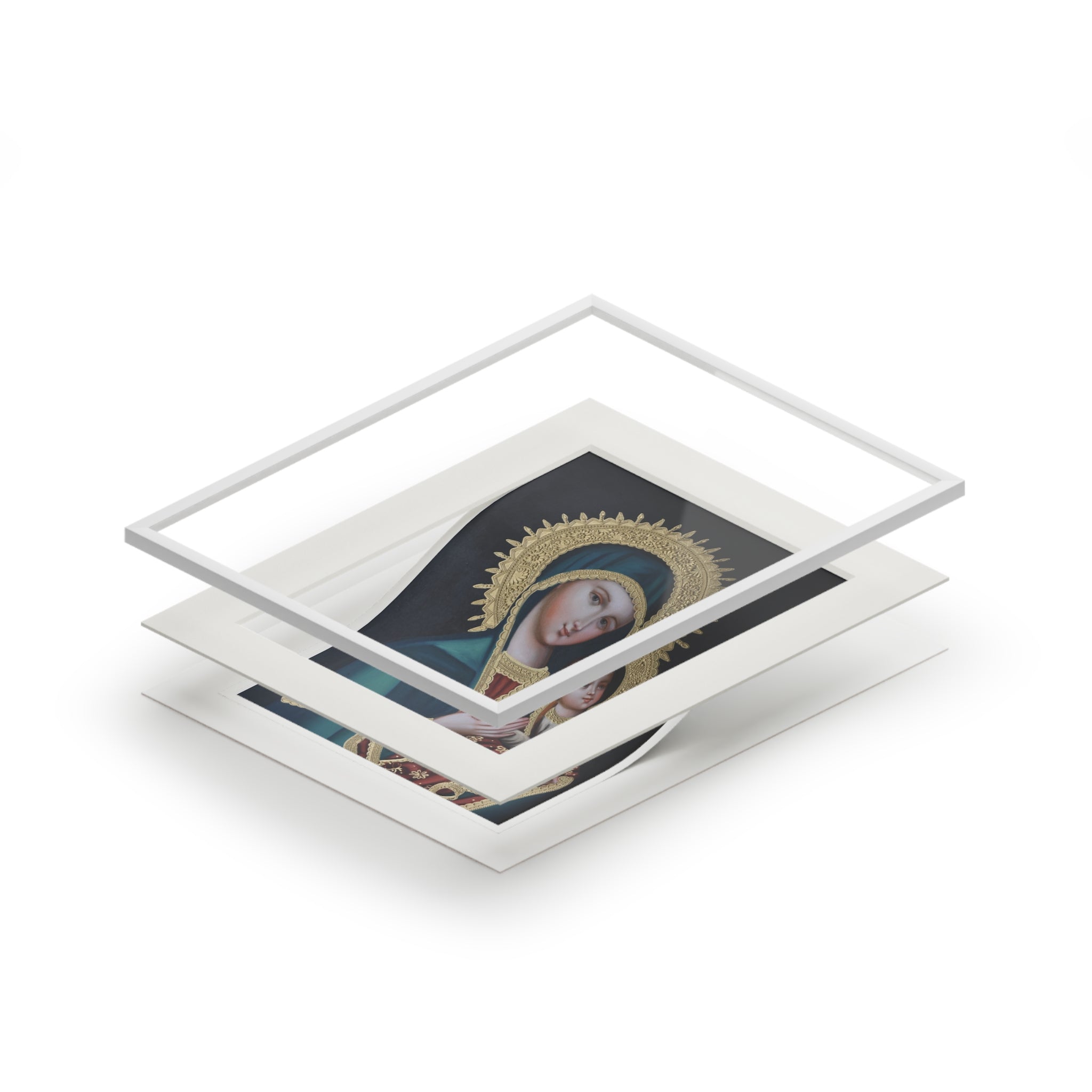 Our Lady of Perpetual Help With Passepartout Frame