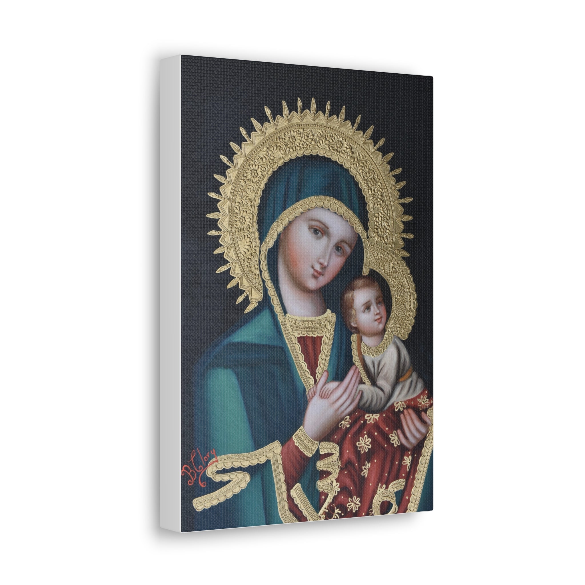 Our Lady of Perpetual Help on Canvas