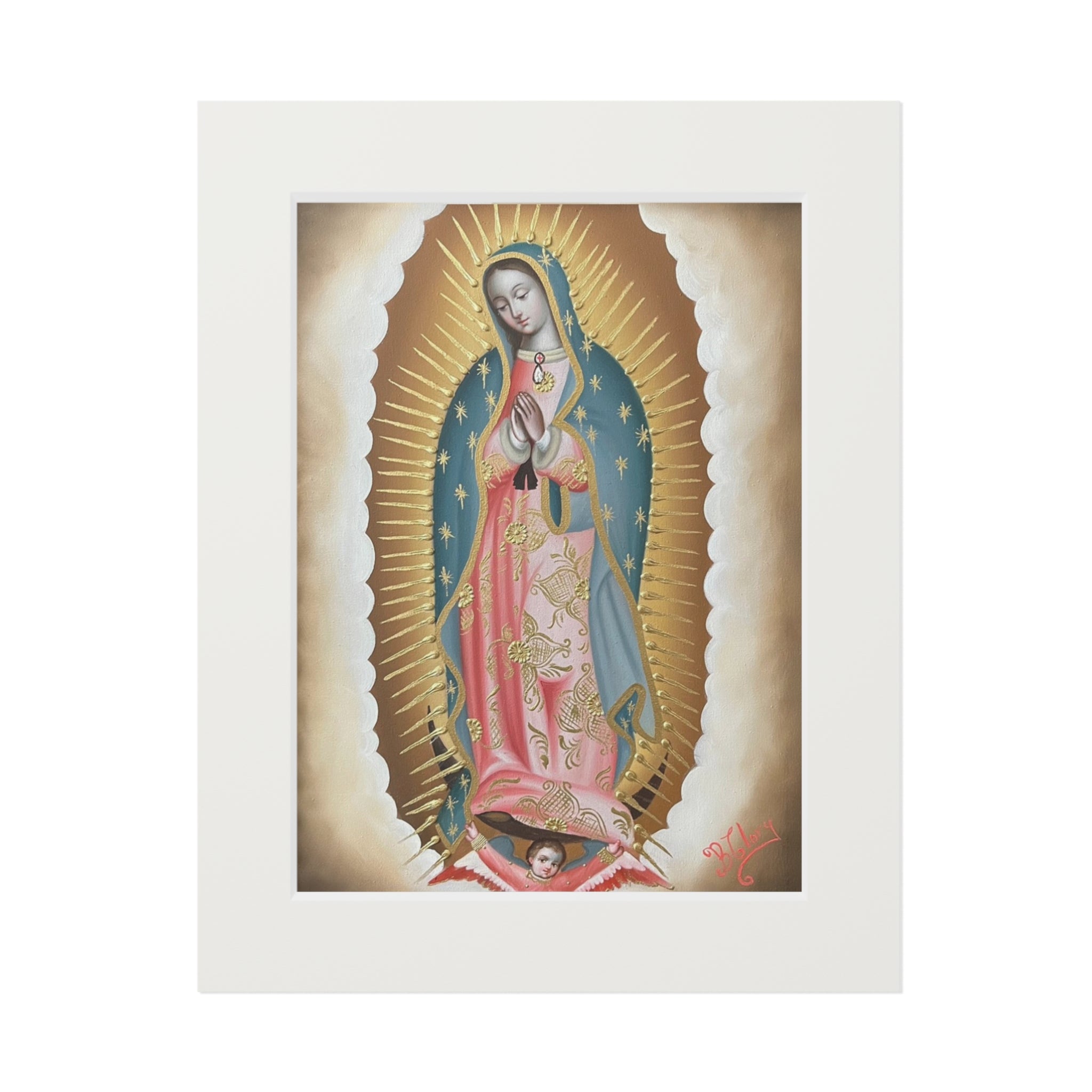 Our Lady of Guadalupe with Passepartout Frame