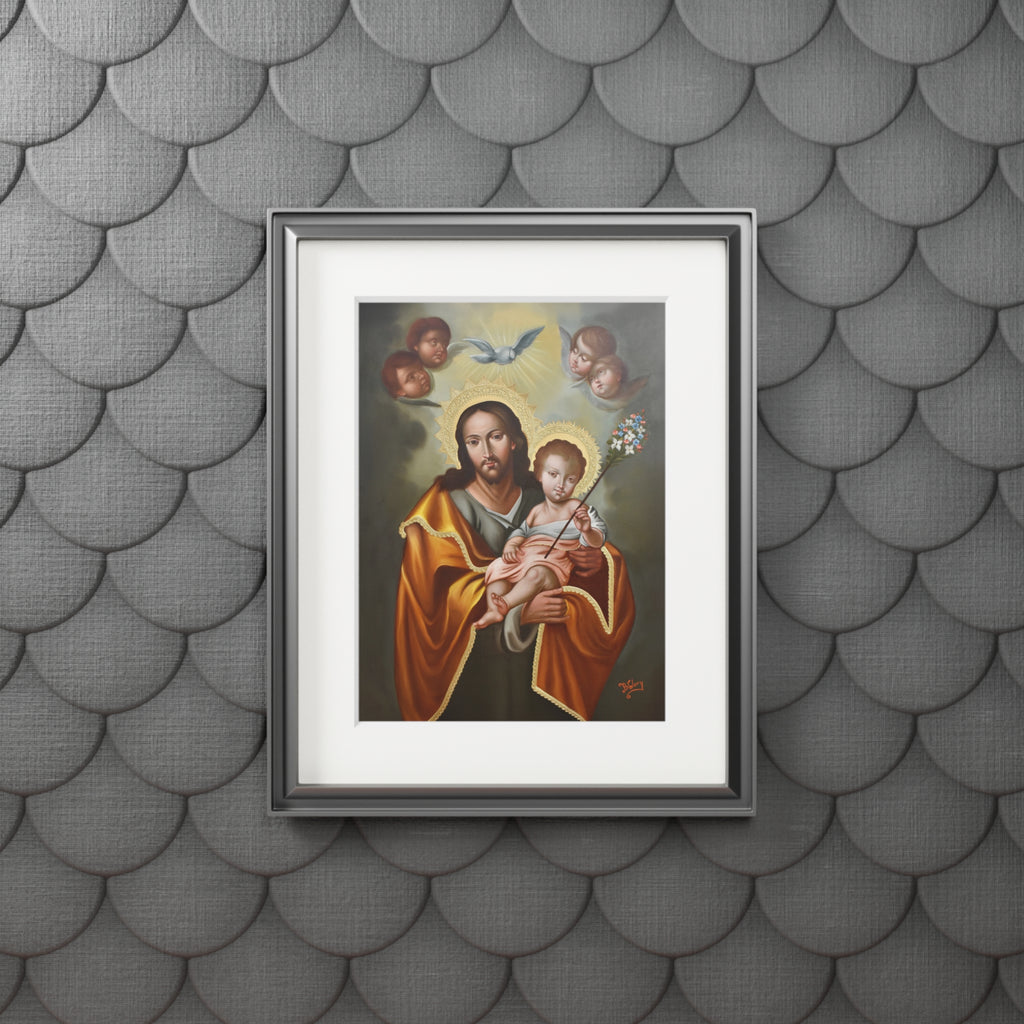 Saint Joseph on Passepartout Frame