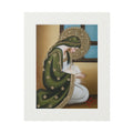 The Hopeful Virgin in Green with Passepartout Frame