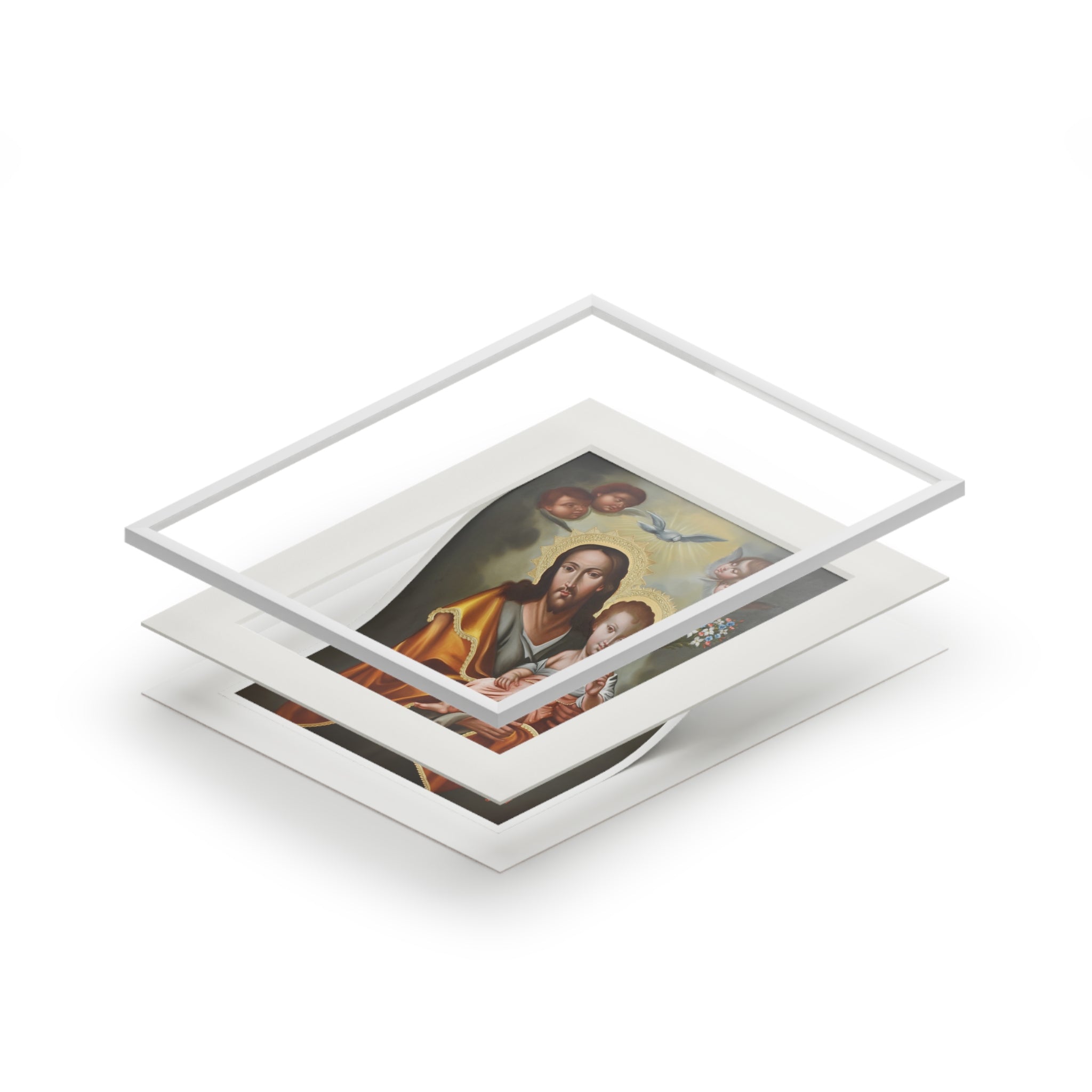 Saint Joseph on Passepartout Frame