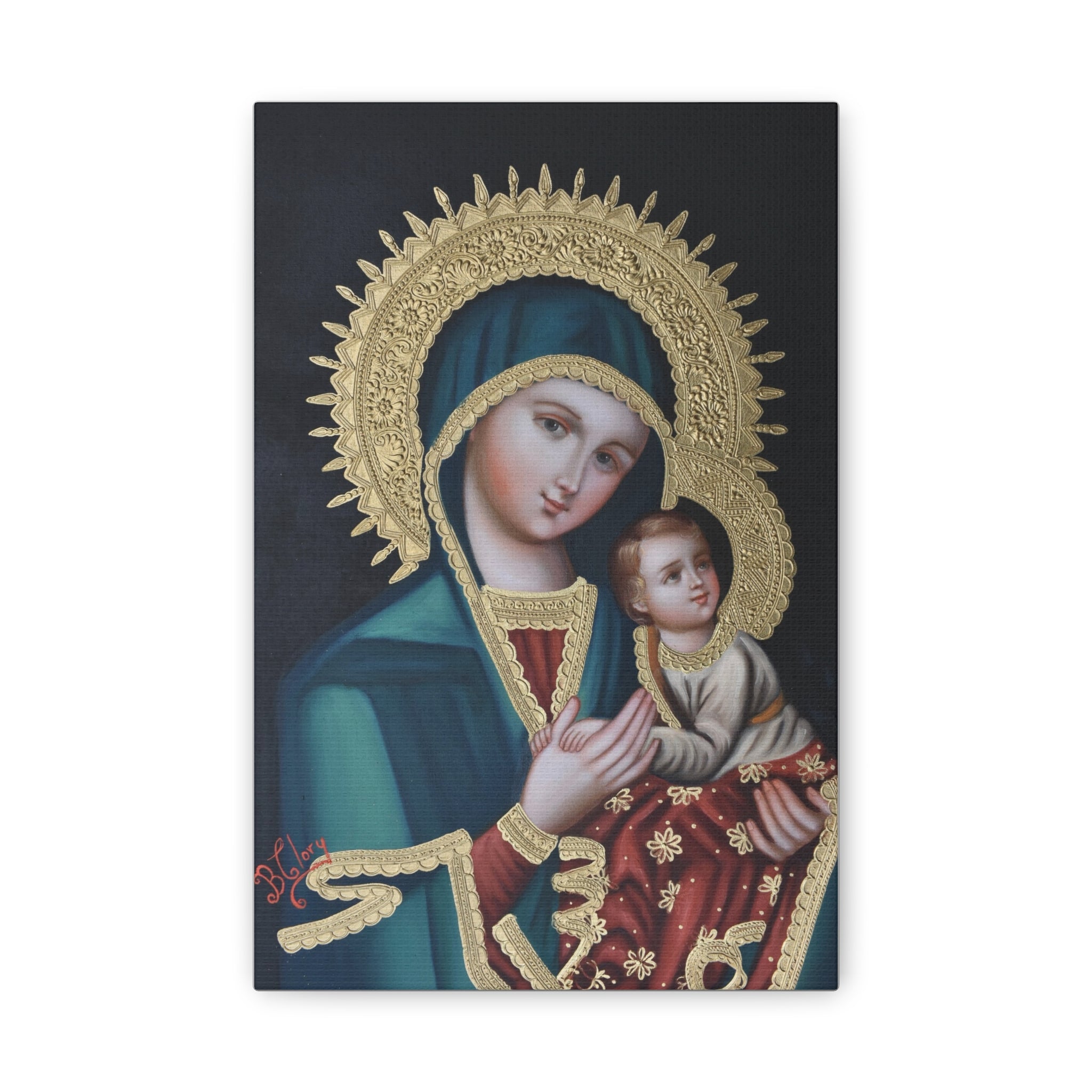 Our Lady of Perpetual Help on Canvas