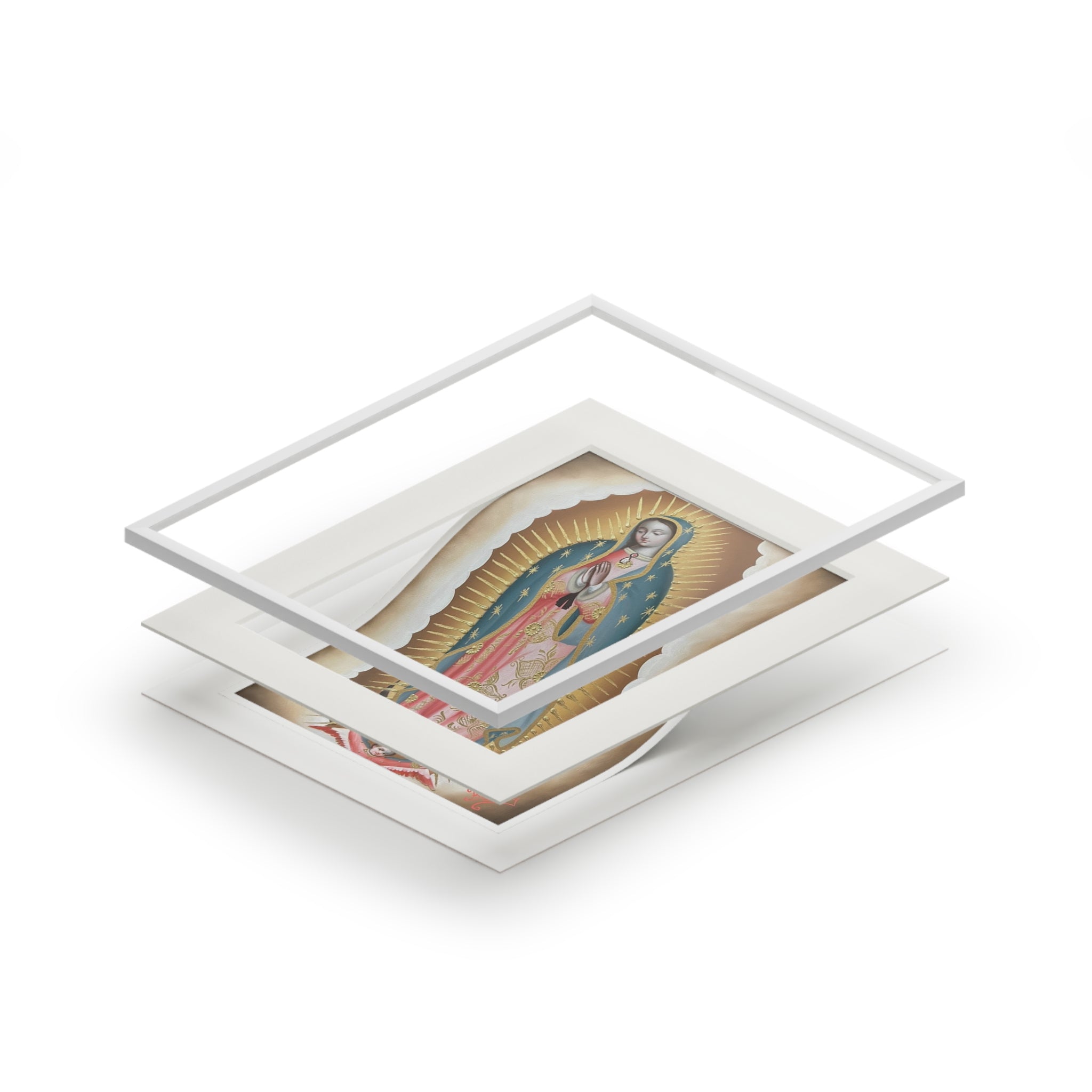 Our Lady of Guadalupe with Passepartout Frame